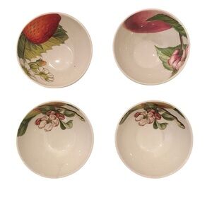 4 Portmeirion Eden Fruit Small Fruit Dessert Bowls